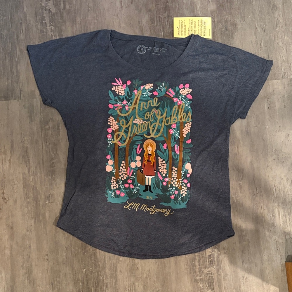 Out of Print Anne of Green Gables Tee - Dark Blue